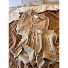 批发2026年夏季新款短袖短裤睡衣女网红风<b class='q'>韩版</b>家居服官方