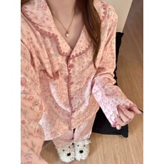 批发2026年春秋季新款长袖睡衣<b class='q'>女</b>网红风家居服官方