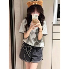 2026年夏季新款网红风睡衣女甜美短袖短裤家居服官方