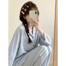 批发2026年春秋季新款睡衣女网红风韩版长袖家居服套装