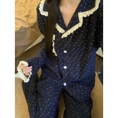 批发网红ins风2026年春秋季新款睡衣女长袖家居服套装