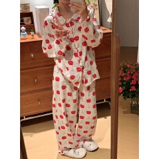 2026年春秋季新款甜美小清新睡衣女网红风家居服套装