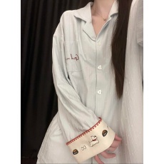 批发2026年春秋季新款睡衣女网红风韩版提花家居服套装