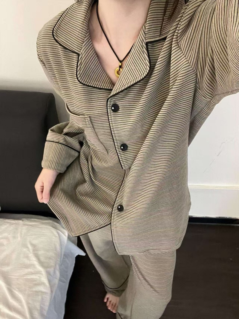 BY36147# 德绒加厚网红ins风冬季新款睡衣女家居服 服裝批發女裝批發服飾貨源