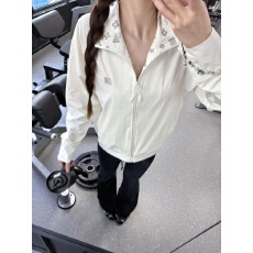 批发实价 印花-加内抽 【广州面料 】 凉感防晒衣外套女美式复古上衣