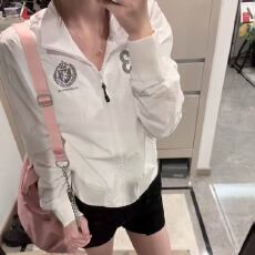 批发实价 印花-【广州面料 】 凉感短款防晒衣外套女