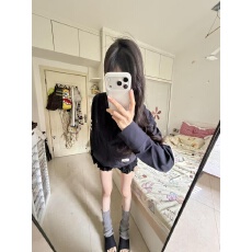 批发实价 印花-原版做法广州面料  凉感短款宽松防晒衣外套女