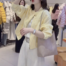 批发官图 2026夏季新款韩系宽松简约显瘦时尚立领<b class='q'>外套女</b>百搭夹克上衣