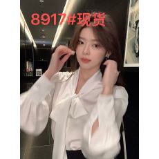 批发新款设计高级职业通勤白色长袖飘带<b class='q'>蝴蝶结</b><b class='q'>衬衫</b>气质<b class='q'>衬衣</b>法式上衣