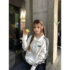 批发【原版布料双线格锦纶】波点印花白色立领防晒衣女防晒服薄外套