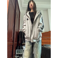 批发原版做法#印花/刺绣#后包领 纯棉画面复合 薄款/加绒 卫衣女