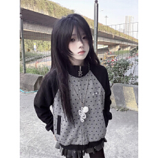 批发原版做法#刺绣#后包领 纯棉华棉复合 薄款/加绒 卫衣女