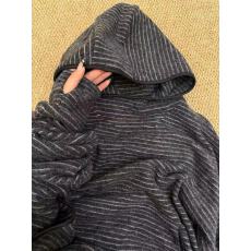 批发原物推荐！秋冬保暖亲肤发热兔毛绒宽松慵懒风半高领连帽卫衣女款