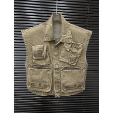 批发美式工装<b class='q'>牛仔</b>套装女早秋设计感小众无袖<b class='q'>马甲</b><b class='q'>背心</b>显瘦阔腿裤两件套