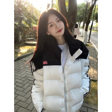 批发2025 条纹羽绒棉服女冬季<b class='q'>新款</b>街头情侣加厚面包服外套