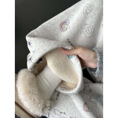 立体腰头#松紧腰印花直筒裤女2024年秋冬加绒卫裤阔腿长裤