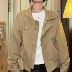 批发美式复古拼接香风工装短款棒球<b class='q'>外套</b>2025春秋<b class='q'>宽松</b>立领上衣夹克女