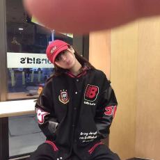 批发重工刺绣毛呢拼皮 刺绣<b class='q'>棒球</b>服男女夹克美式徽章拼接<b class='q'>外套</b>潮