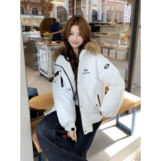 批发实拍张元英同款派克服 <b class='q'>韩国</b>ins工装羽绒服复古小众<b class='q'>情侣</b><b class='q'>户外</b>棉服