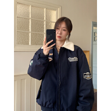 批发美式复古棉<b class='q'>服外套</b>女冬季新款宽松学生棉衣保暖情侣百搭<b class='q'>棒球</b>棉服女