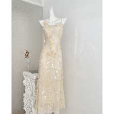 批发Barb Chill<b class='q'>晚宴</b>千金 亮片刺绣年会<b class='q'>礼服</b>长裙女冬生日裙包臀连衣裙