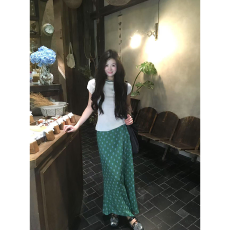 批发时尚百搭套装气质短袖T恤女装2026年<b class='q'>夏季</b>新款高腰半身裙两件套潮