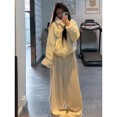 批发2025冬季<b class='q'>新款</b>韩版甜美气质风毛边系带糖果色拼接羽绒棉服外套女潮