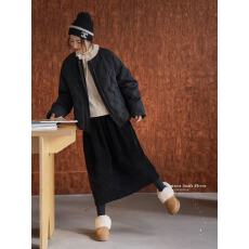 批发高品质粗坑条灯芯绒花苞<b class='q'>半身裙</b>2025秋冬新款日杂风气球裙子