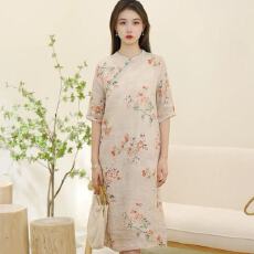 批发2026新款高档女装中国风改良旗袍小个子微胖<b class='q'>显瘦</b>裙子