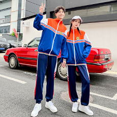 批发现货 初中高中学生班套装六级小学生运动会三件套 校服