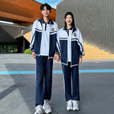 批发现货 初中高中学生班套装六级小学生运动会三件套 校服