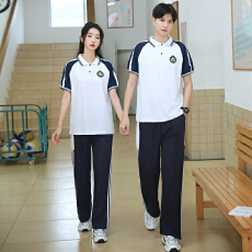 批发现货 初中高中短袖T恤上衣学生<b class='q'>班</b><b class='q'>服</b> 学校<b class='q'>定制</b>校<b class='q'>服</b>三件套内搭