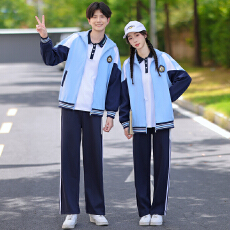 批发 初中高中学生班套装六级小学生运动会三件套 校服