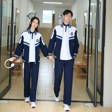 批发<b class='q'>实拍</b> 出货中初中高中学生班服套装六级运动会三件套班服价115元