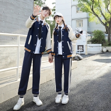 批发实拍 出货中初中高中学生班套<b class='q'>装</b>六级小学生棒球服三件套 校服