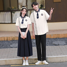 批发实拍 齐码 初中高中学生班服<b class='q'>衬衫</b>套装毕业照表演出服装