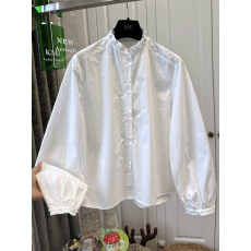 批发高级感轻奢减龄洋气独特超好看的<b class='q'>长袖</b>衬衫女春装绝美巨好看的小衫