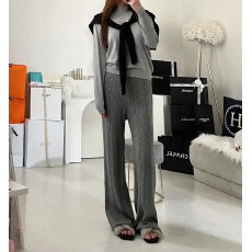 批发已出货 秋冬加厚保暖针织<b class='q'>裤</b>高腰显瘦宽松直筒<b class='q'>裤</b><b class='q'>百搭</b>毛线阔腿<b class='q'>裤</b>