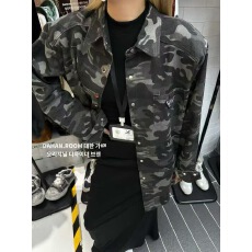 批发東ROOM复古<b class='q'>迷彩</b>长袖<b class='q'>衬衫</b>外套女秋季宽松中长款街头辣妹慵懒风上衣