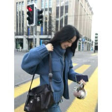 批发Mo23ney 痞帅炸街黑色机车服<b class='q'>皮衣</b>外套<b class='q'>男</b>女假两件高级感铆钉夹克