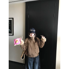 批发'伦敦少女'獨家中古麂皮烫金 复古<b class='q'>修身</b>皮毛一体环保毛毛夹克外套