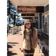 批发obliviate一忘皆空 小特别马甲-双面可穿牛角扣皮草羊毛毛呢马甲