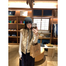 批发opening自制 强推！重工两面穿豹纹毛绒绒皮草马甲