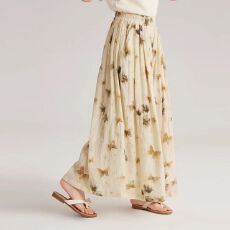 批发儿童<b class='q'>裙裤</b>2025夏款复古文艺中国风蝴蝶印花<b class='q'>女童</b><b class='q'>半</b>身裙宽松阔腿<b class='q'>裙裤</b>