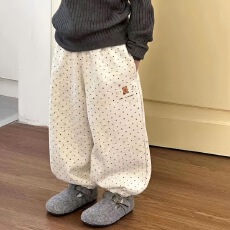 批发男女童加绒<b class='q'>裤</b>25秋冬装新款<b class='q'>儿童</b>可爱卡通印花波点保暖束脚卫<b class='q'>裤</b><b class='q'>儿童</b>