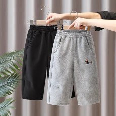 男童裤子秋冬款一体绒运动卫裤2025新款儿童休闲裤宝宝直筒长裤潮