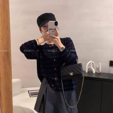 批发2025秋季新款圆领毛衣花朵<b class='q'>针织</b>衫<b class='q'>开衫</b><b class='q'>女</b>士宽松气质外套春秋上衣