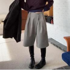 批发秋冬<b class='q'>新款</b>时尚韩系设计感七分<b class='q'>裤</b>女百搭高腰显瘦高级老钱轻奢休闲<b class='q'>裤</b>