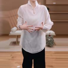 批发老钱风新中式<b class='q'>衬衫</b>女2026年春季新款<b class='q'>时尚</b>小立领气质通勤高级感上衣