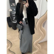 批发高腰显瘦针织半身裙女2025秋季垂感百搭A字裙高级感<b class='q'>长裙</b>子